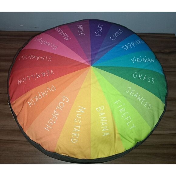 Todd Oldham Pillow Color Wheel Floor Pillow 25" Reversible‎ Smarts Crafts - Picture 4 of 8